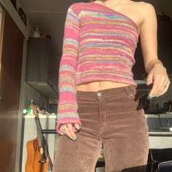 assymetrical knit top